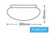 UNIVERSO mennyezeti lámpa 24w 2160lm CCT.kap∅300×95mm fehér