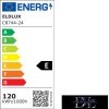 ELDLUX Kristály Üveg Mennyezeti Lámpa Króm LED 24×5W 4000k IP20 1050x700x340mm