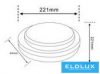 UNIVERSO Mennyezeti lámpa 23w 3450lm CCT.kap IP65 Fehér D221x44mm