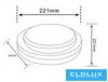 UNIVERSO Mennyezeti lámpa 23w 3450lm CCT.kap ∅221×44mm fekete